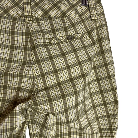 Lole Brown Yellow White Plaid Shorts Water Repellent Quick Dry Stretch 10 - Picture 13 of 16
